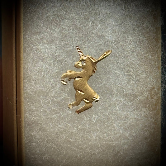New 14kt Gold Unicorn Charm