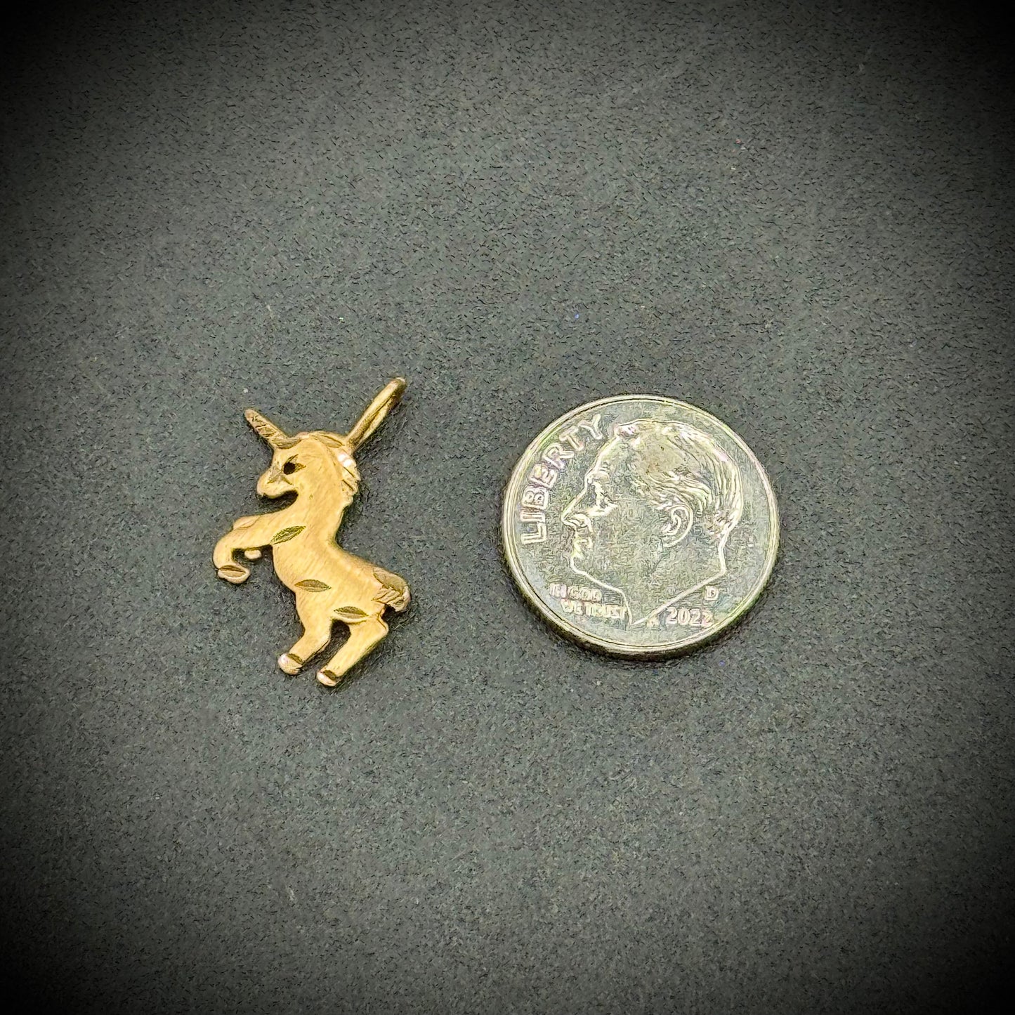New 14kt Gold Unicorn Charm