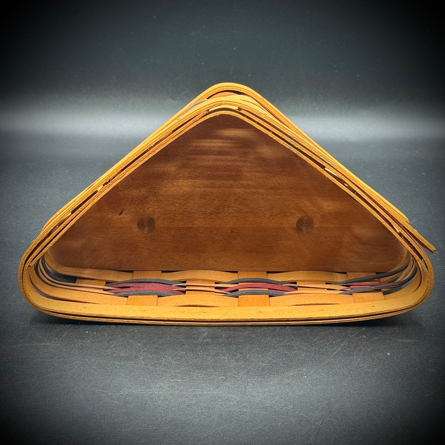 2008 Triangle Shaped Longaberger Basket Signed
