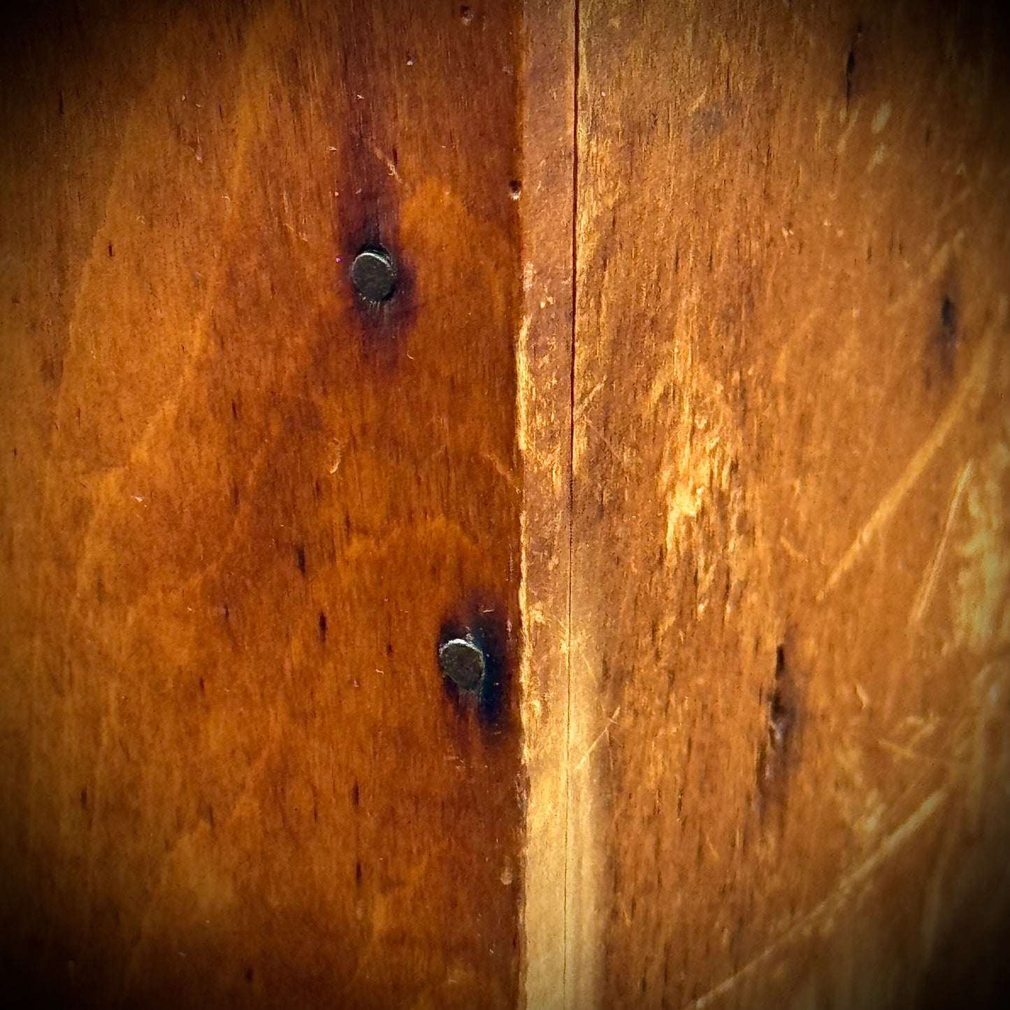 19th Century Primitive Antique Wood Salt Box