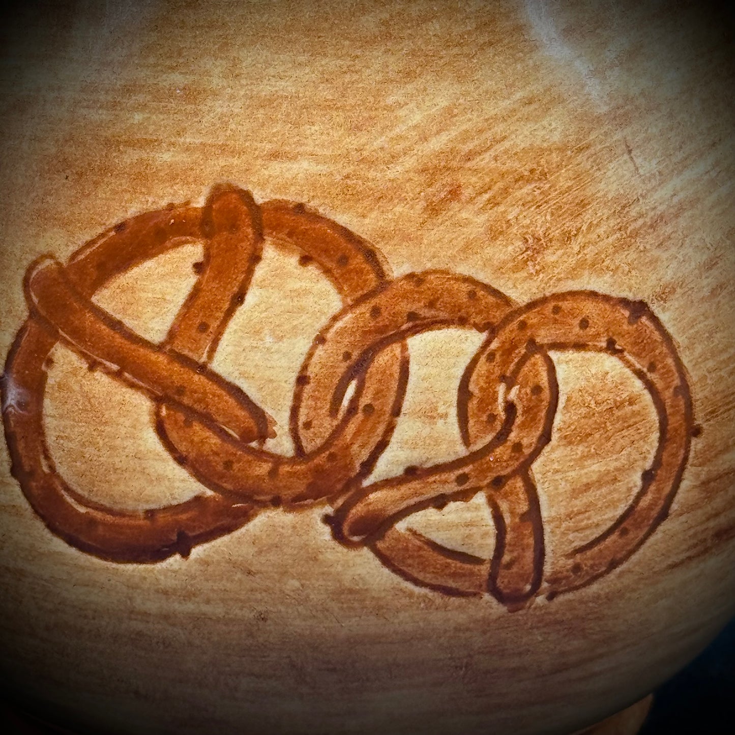 Pennsbury Pottery Pitcher with Amish Motif
