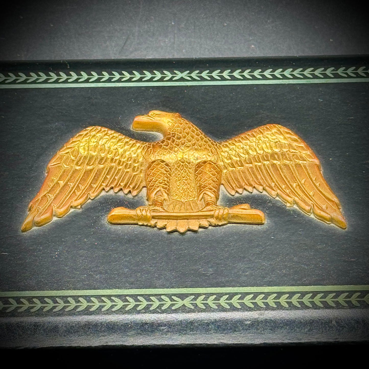 Vintage MCM Swank Federal Eagle Jewelry Box