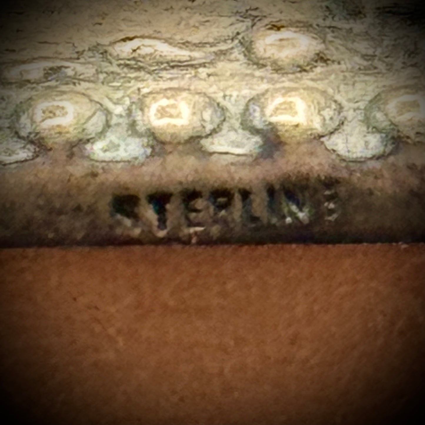 Antique 1904 Sterling Silver & Wood Ink Blotter with Inscription