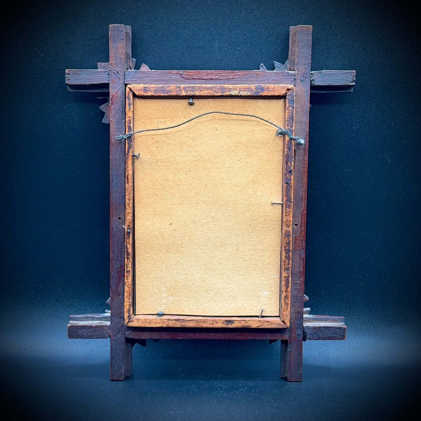Antique Victorian Stunning Wood Frame with Lithograph