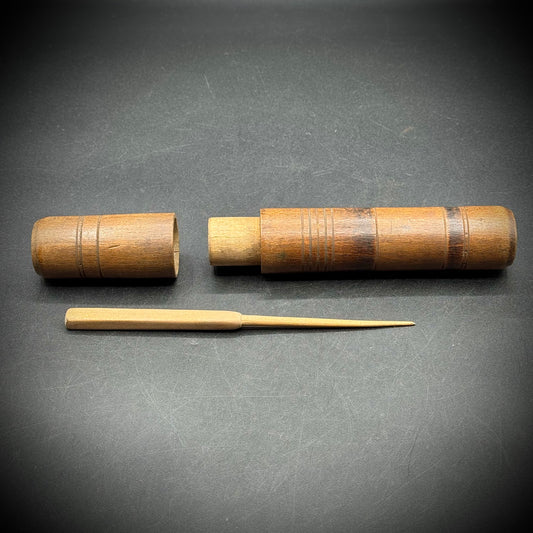 Antique Wood Needle/Tool Case