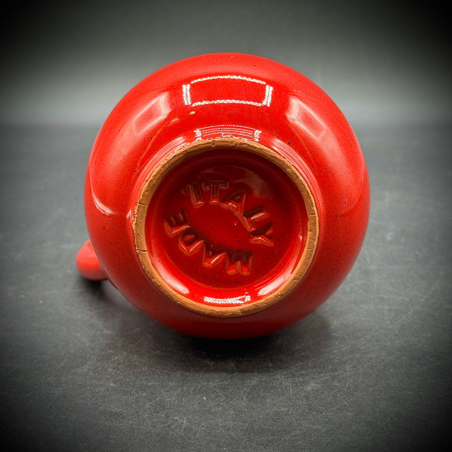 Vintage DeSilva Red Ceramic Pitcher - Made in Italy