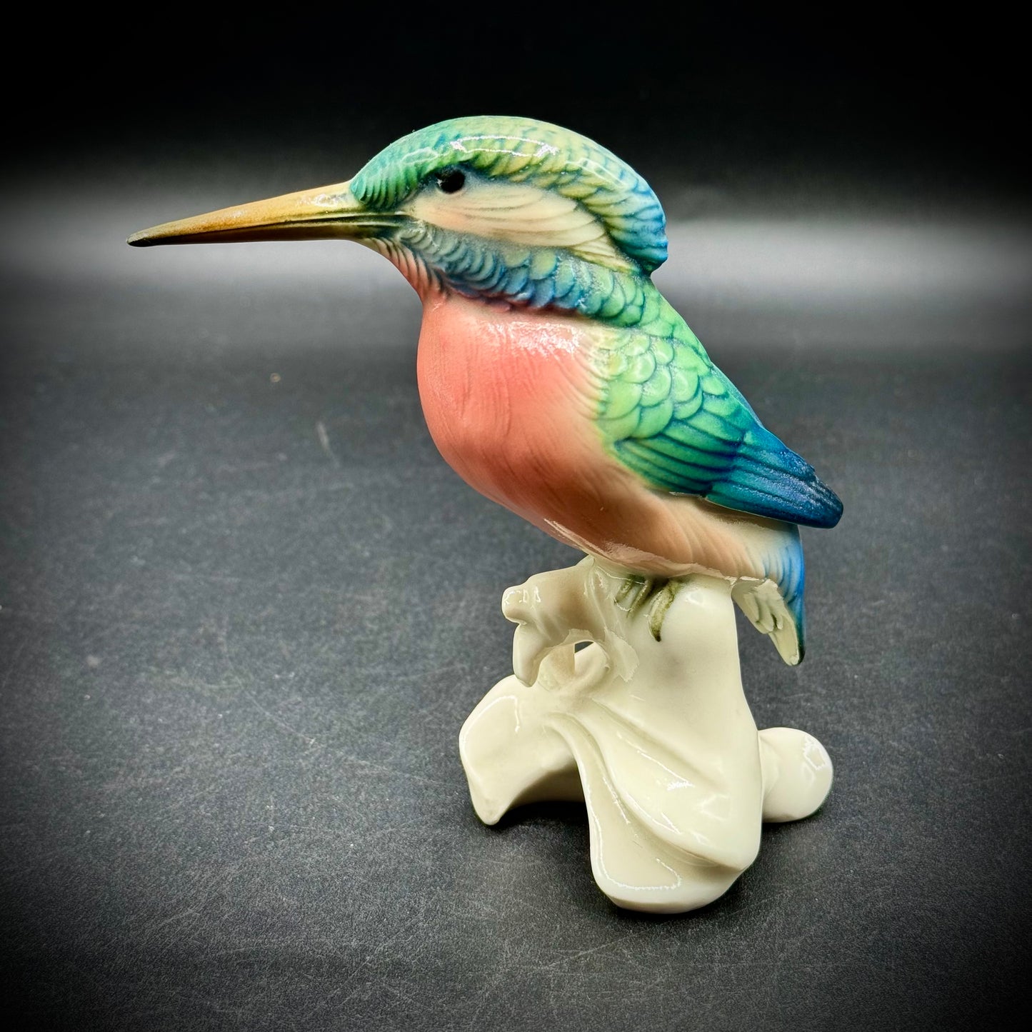 Vintage Karl Ens King Fisher Porcelain Figurine Germany