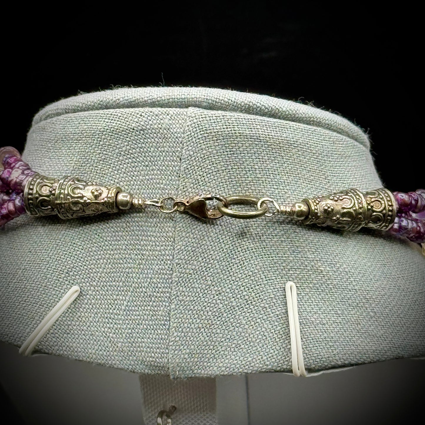 Stunning Multi-Strand Gemstone Necklace with Sterling Silver, Amethyst, Pearls, Citrine & Ametrine