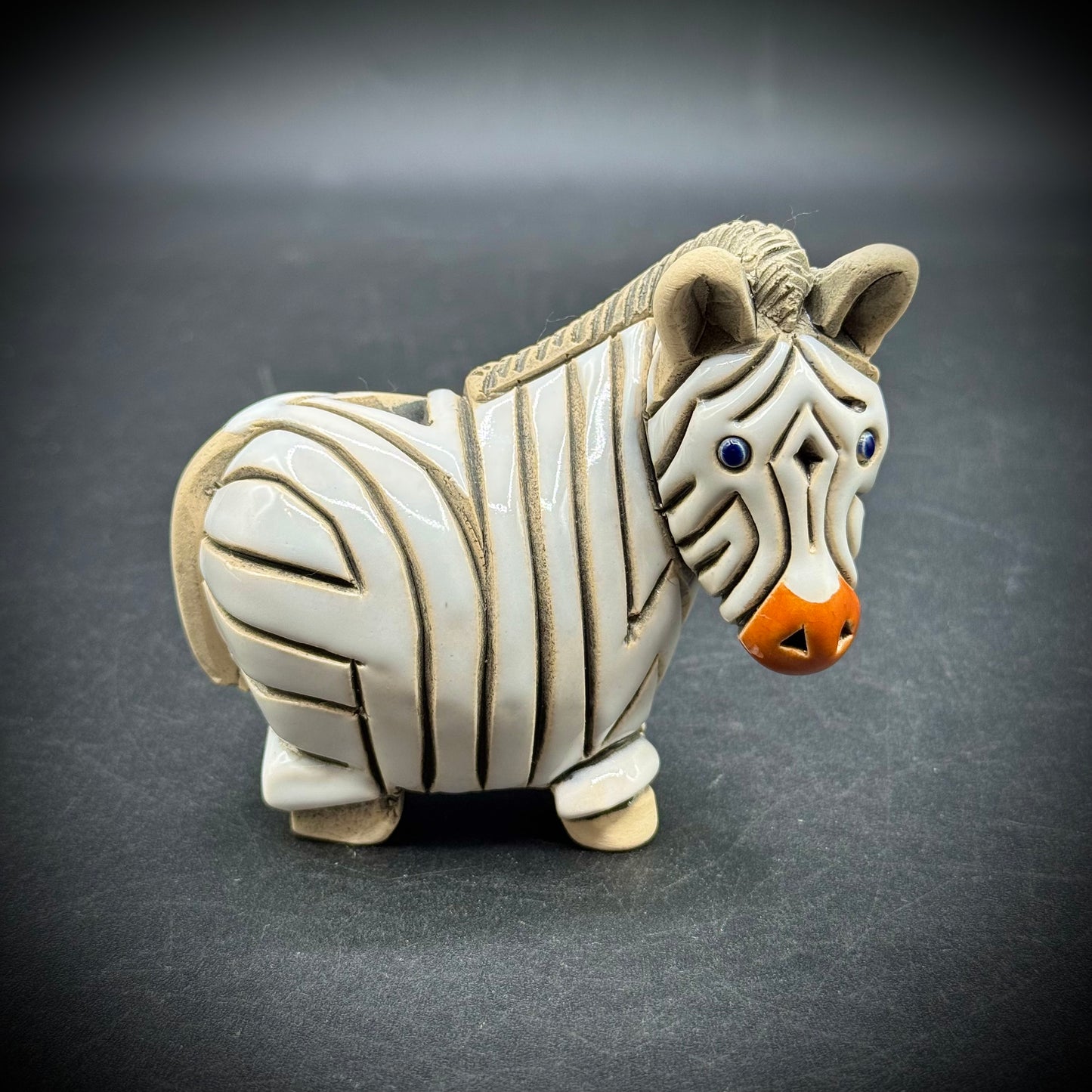 Artesania Rinconada Signed Zebra Figurine
