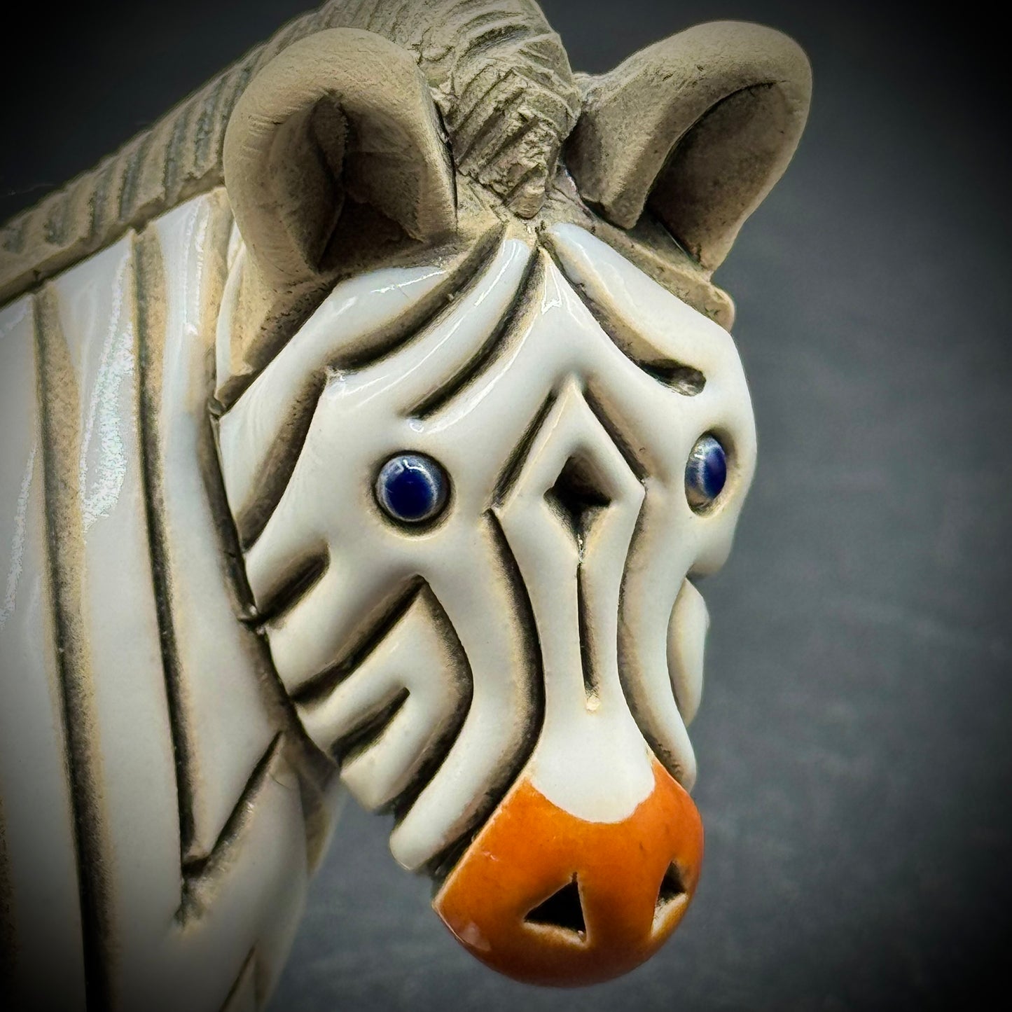 Artesania Rinconada Signed Zebra Figurine