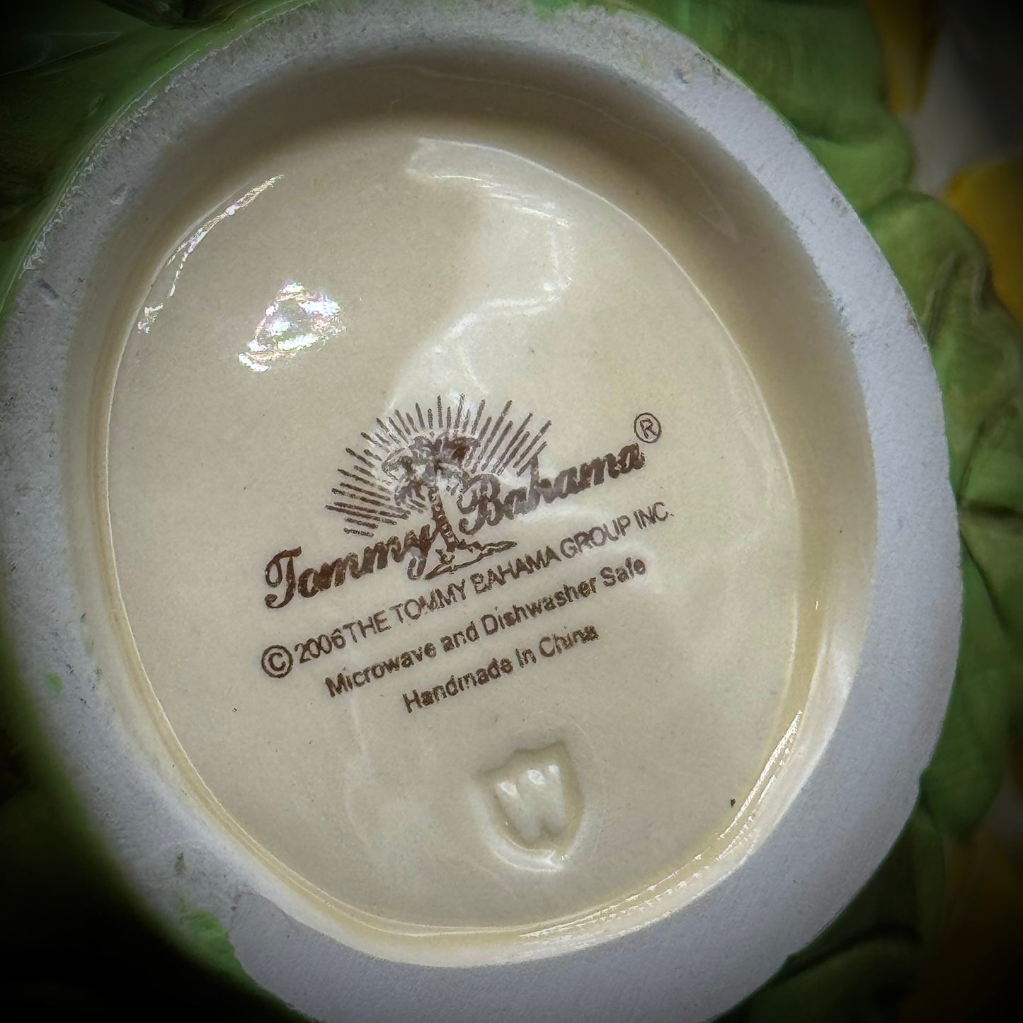 Pair of Tammy Bahama Paradise Garden Protea Flower Bowls