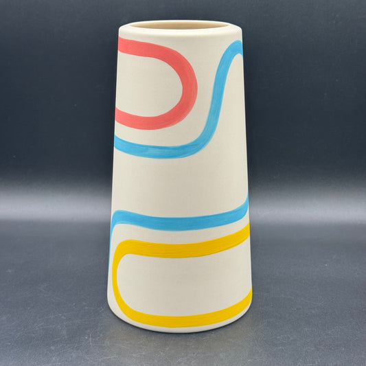 Franca For Clay Brooklyn NYC RARE & Retired Color Lines Vase