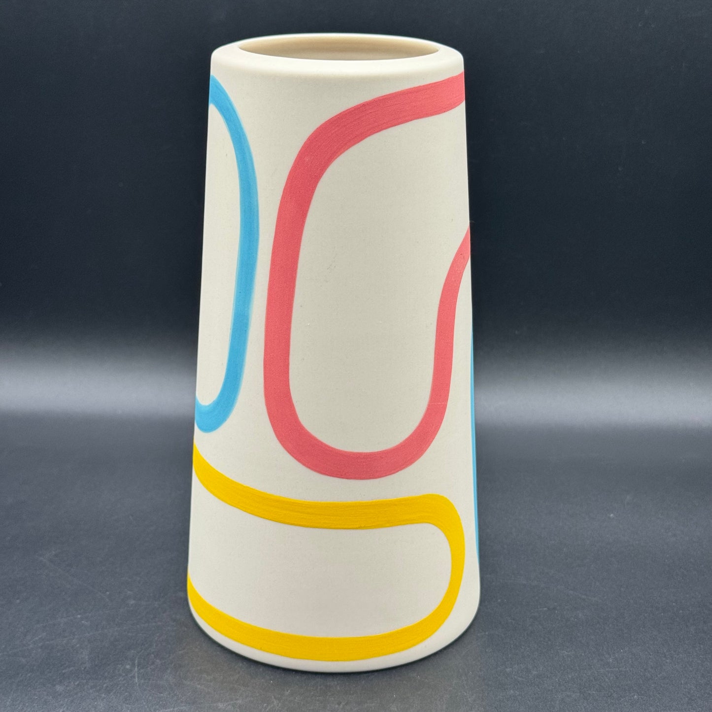 Franca For Clay Brooklyn NYC RARE & Retired Color Lines Vase