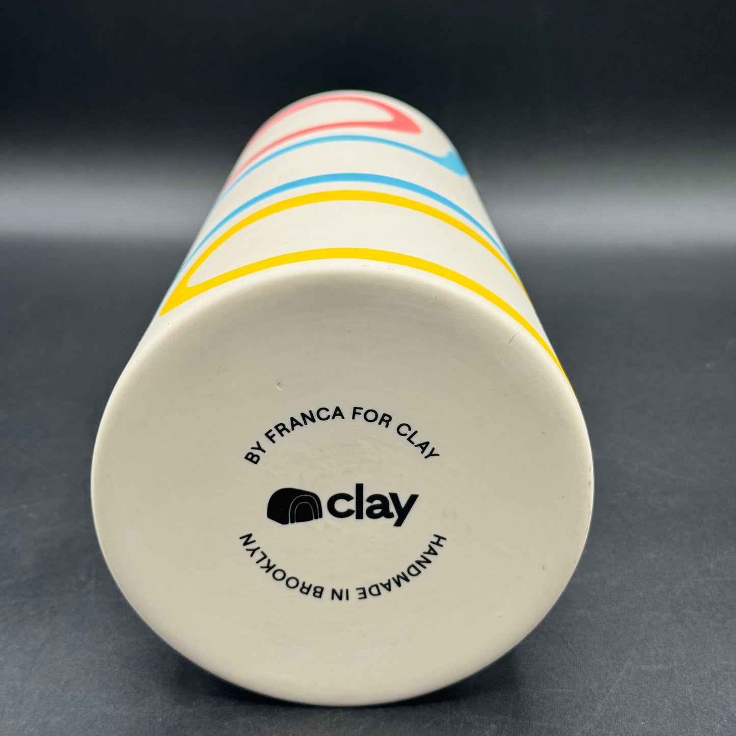 Franca For Clay Brooklyn NYC RARE & Retired Color Lines Vase