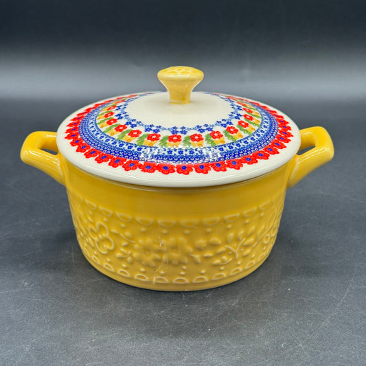 Pioneer Woman Dazzling Dahlias Small Lidded Casserole