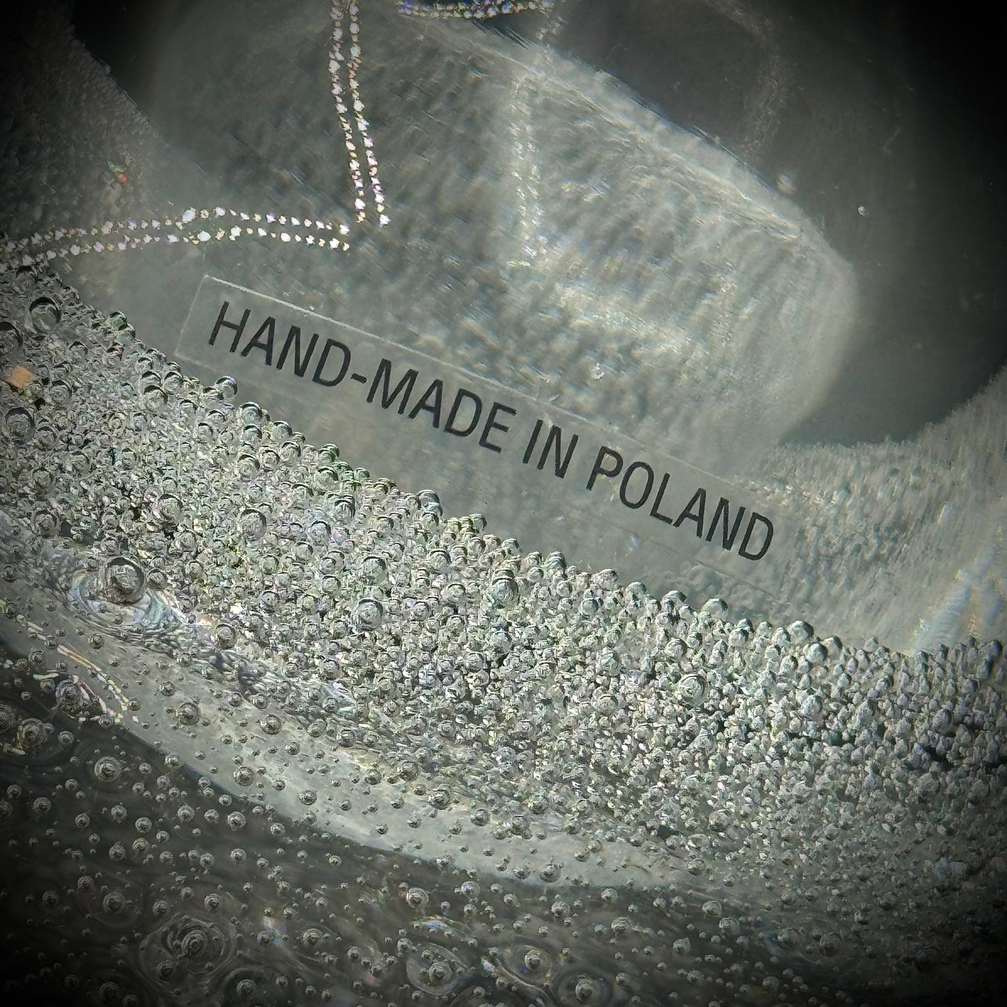 Heavy Hand Made Art Glass Bowl - Made in Poland