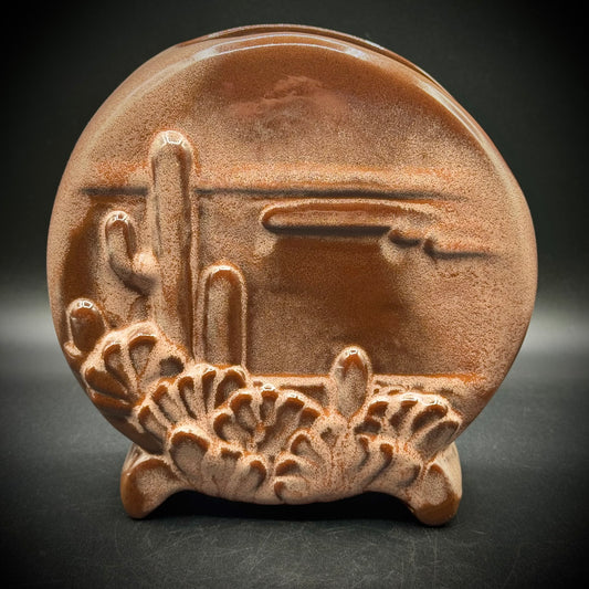 MCM Frankoma Desert Motif Vase