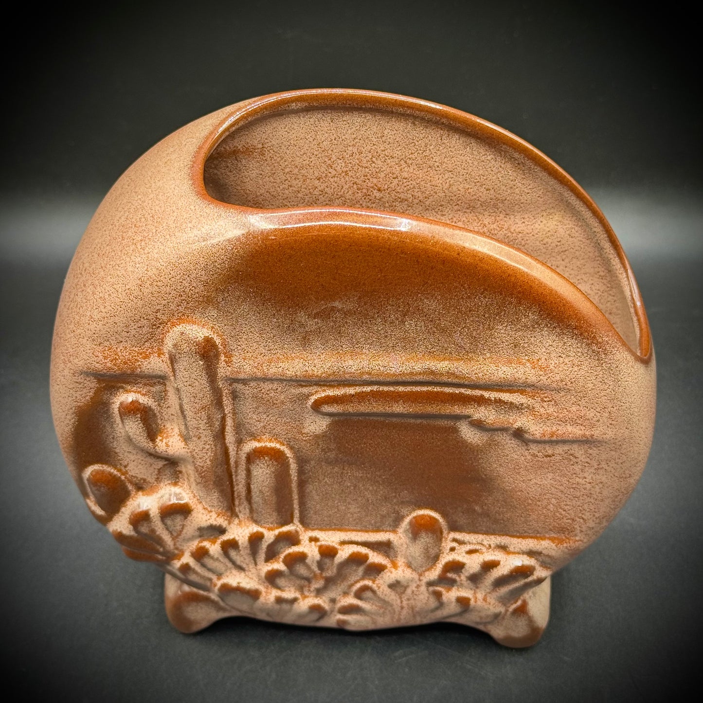 MCM Frankoma Desert Motif Vase