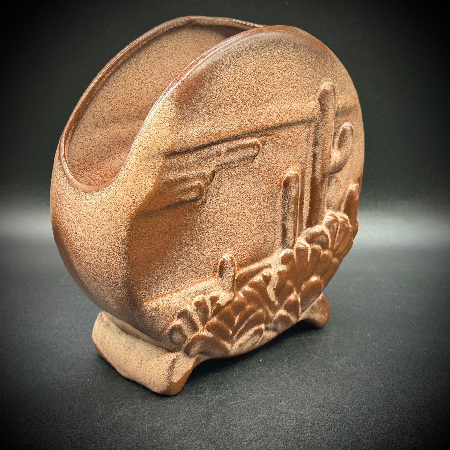 MCM Frankoma Desert Motif Vase