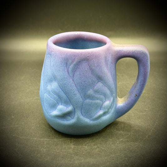 Vintage Blue & Lavender Van Briggle Mug