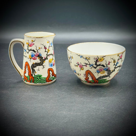 Vintage Royal Stafford Bone China Small Pitcher and Bowl