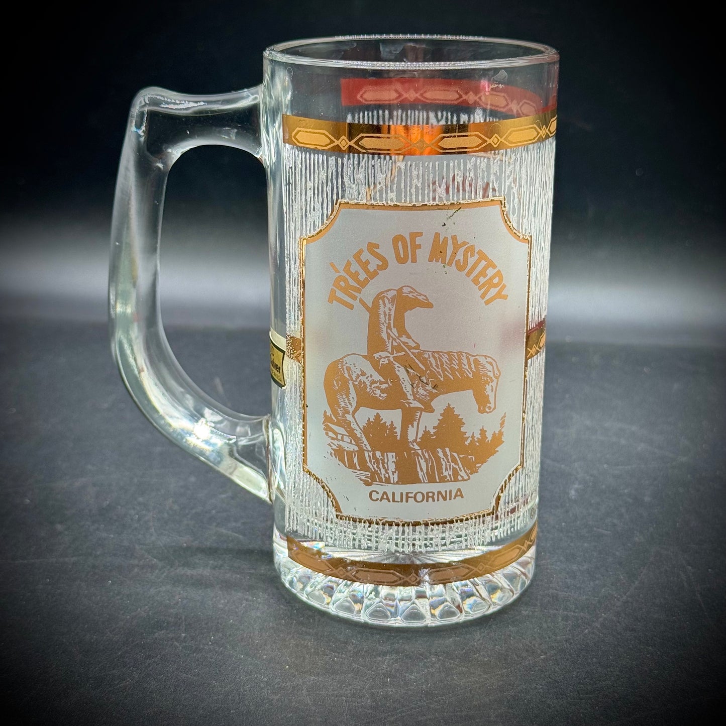 Vintage Culver Shrine of The Redwoods California 22kt Gold Accented Mug