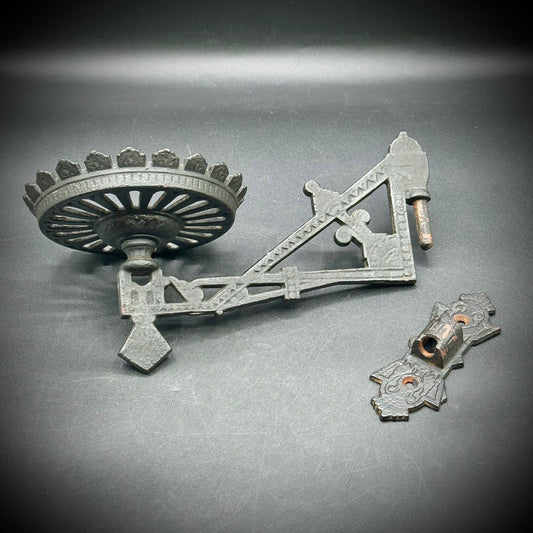 True Vintage Wrought Iron Wall Sconce & Attachment