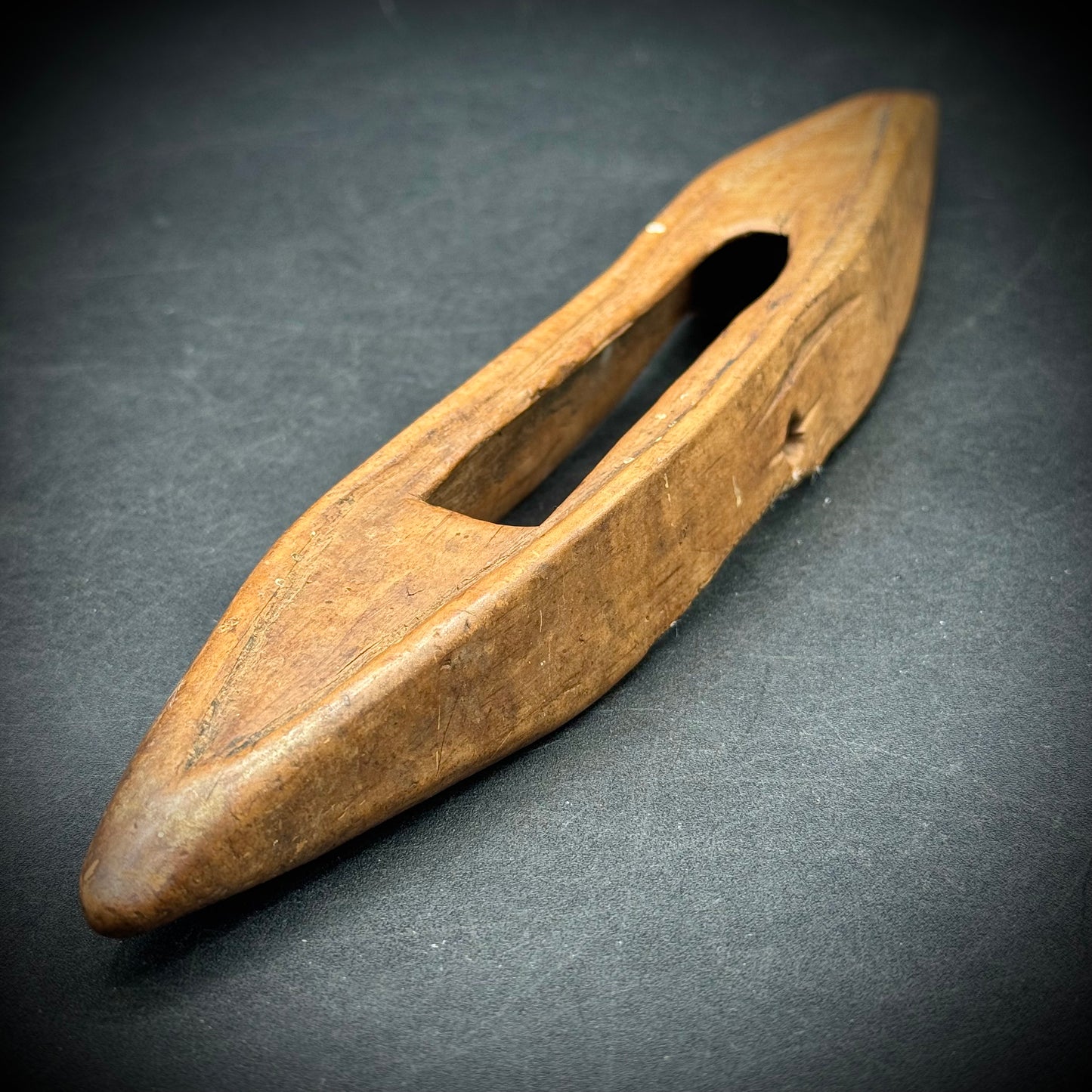 Antique Wood Weaving Shuttle