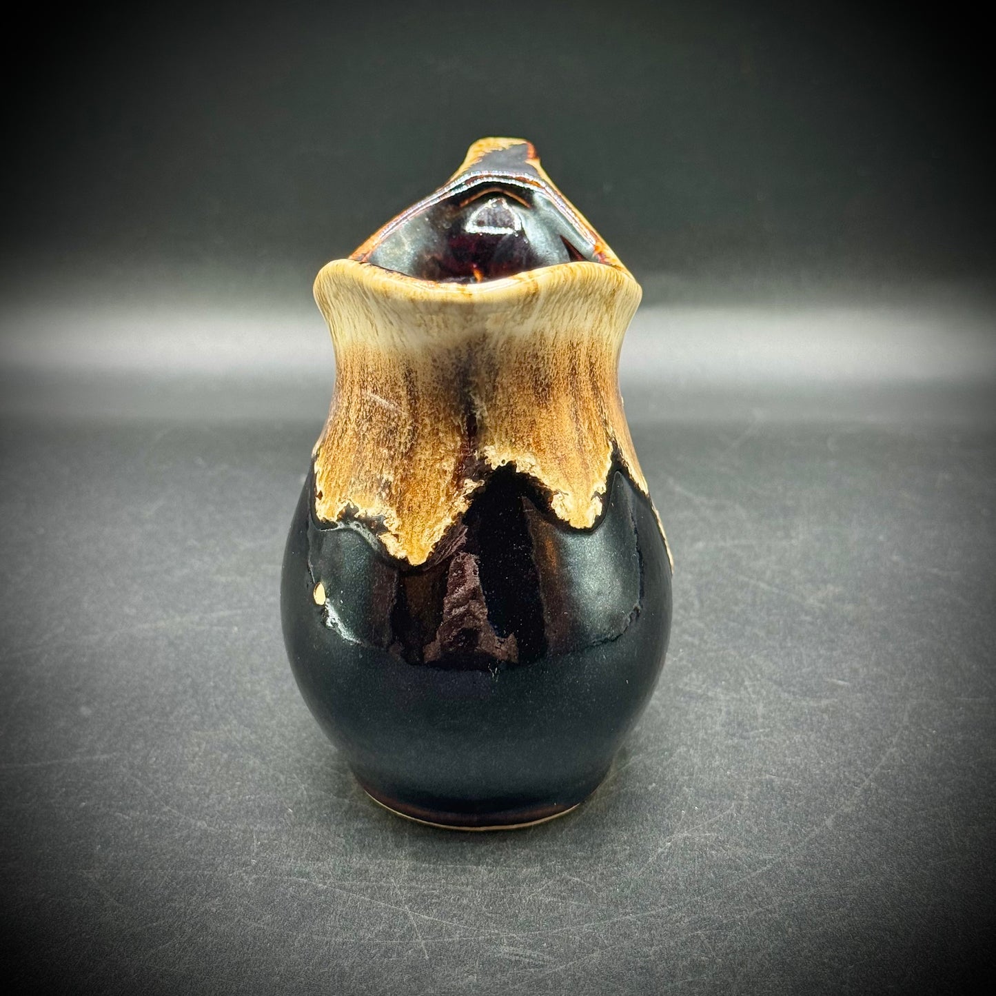 Vintage Roseville Creamer with Drip Glaze