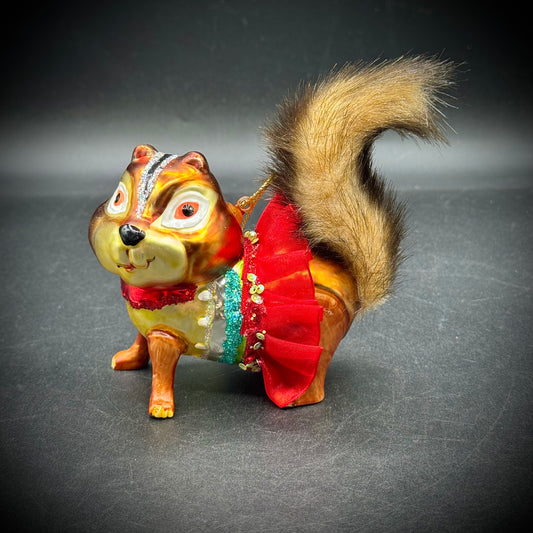 Adorable Holiday Squirrel Ornament