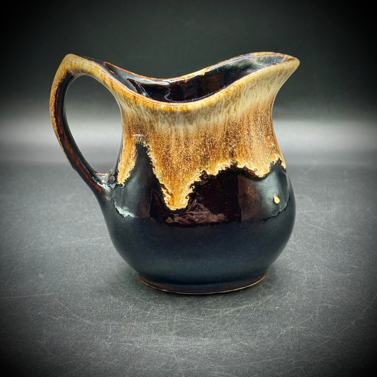 Vintage Roseville Creamer with Drip Glaze