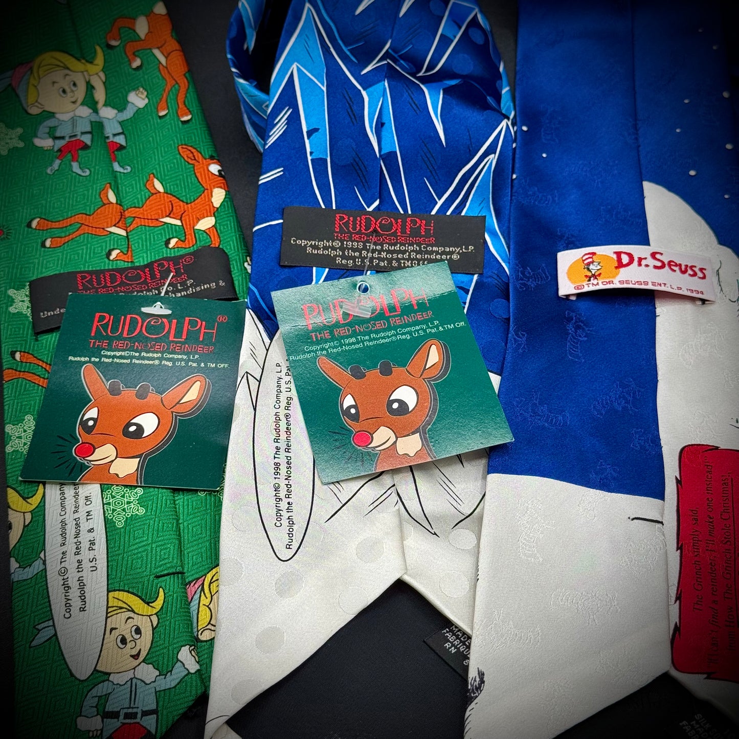 Set of 3 Holiday Cartoon Theme Ties - New with Tags