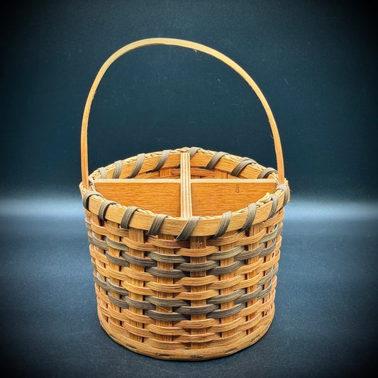 Amish Artisan Made Indiana Basket Signed