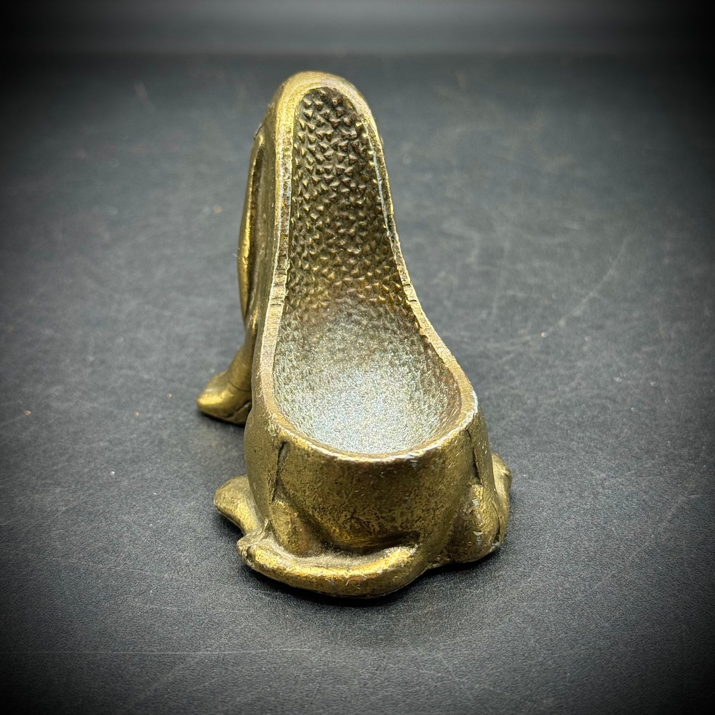 Vintage 1930s Brass Ronson Art Metal Works Bassett Hound Desk Ornament