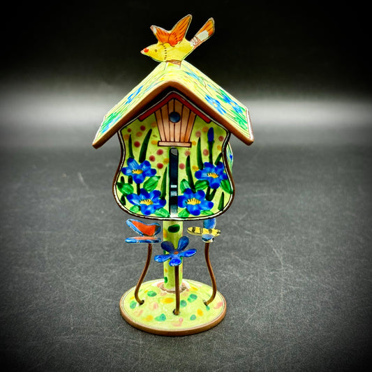 Vintage Enamel & Copper Birdhouse by Kelvin Chen