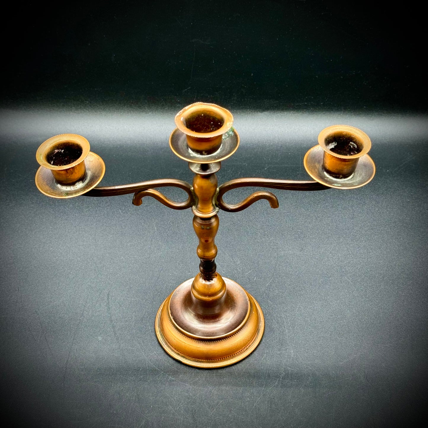 Vintage Copper Candle Holder Italy