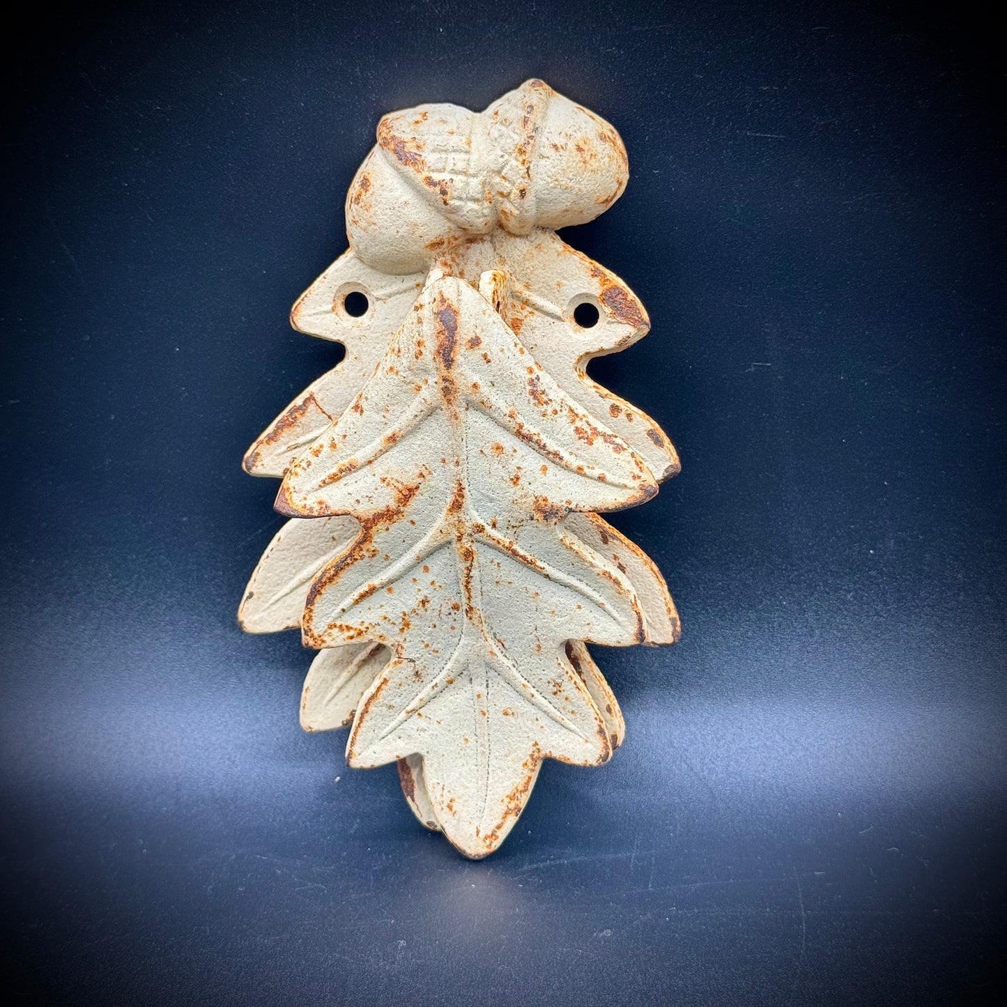 Cast Iron Shabby Chic Acorn & Leaf Door Knocker