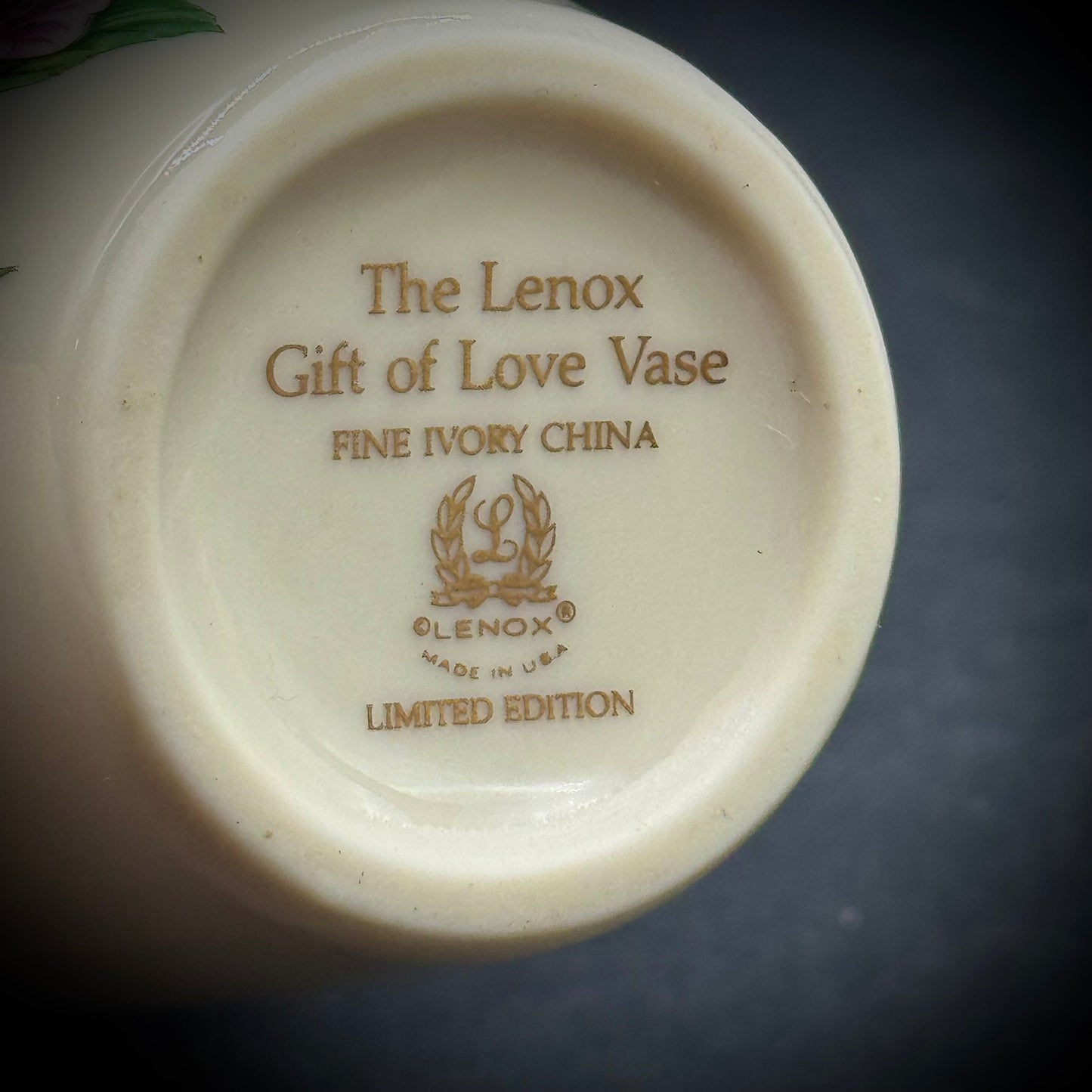 Vintage Lenox "The Gift of Love" Vase