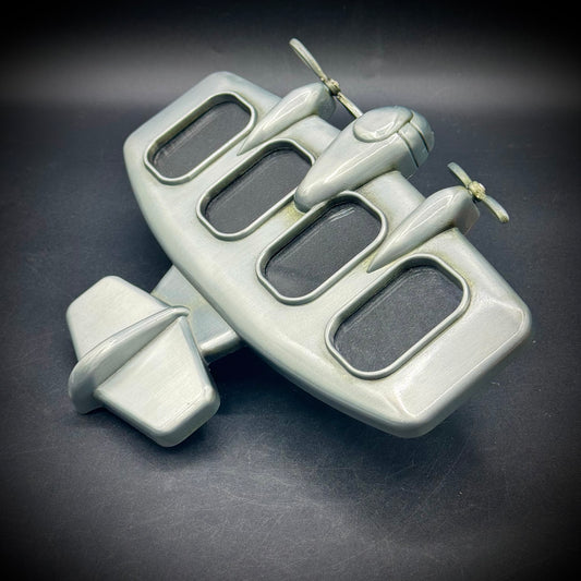 Vintage Four Photo Airplane Frame