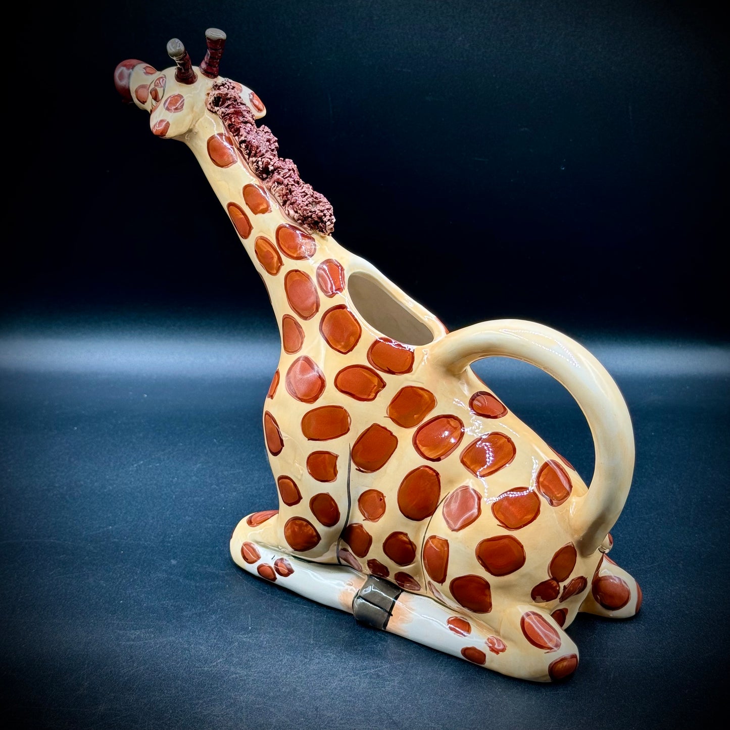 Blue Sky Clay Works Giraffe Pitcher