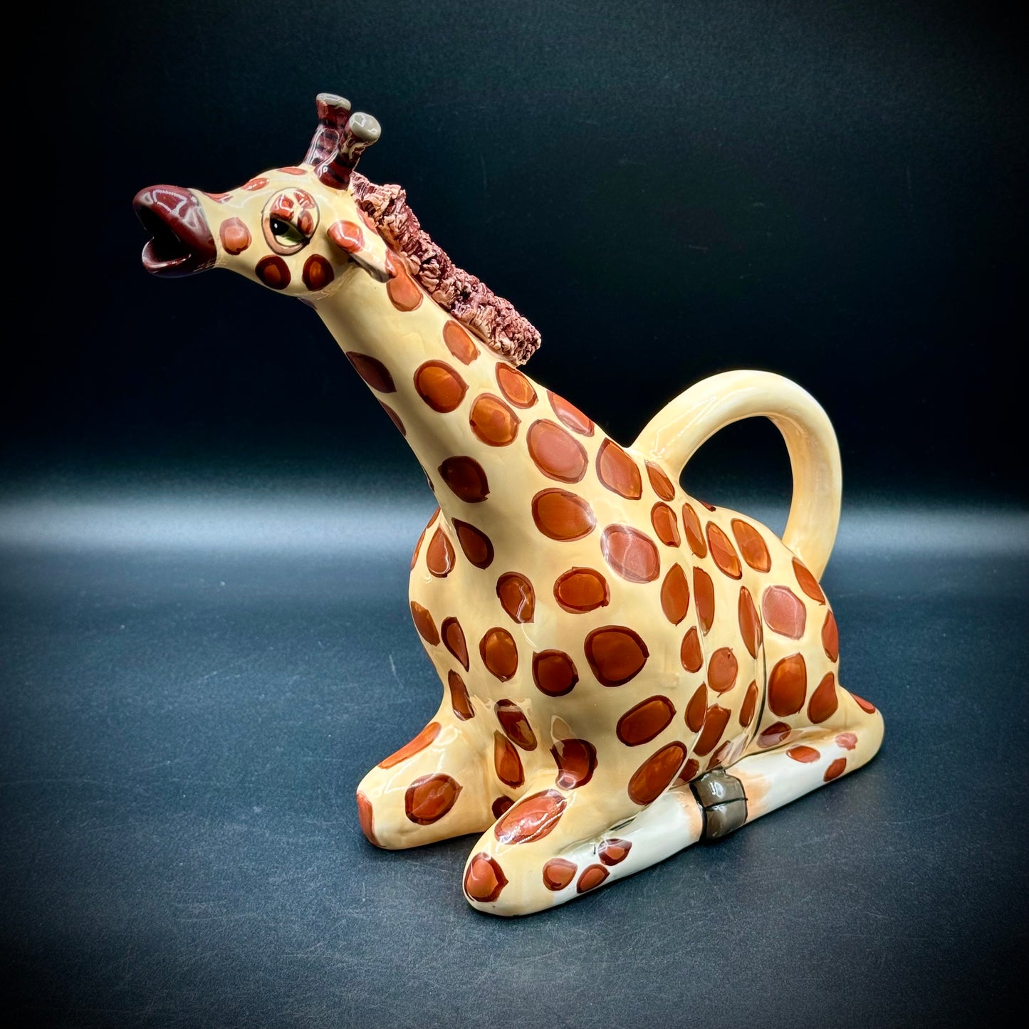 Blue Sky Clay Works Giraffe Pitcher