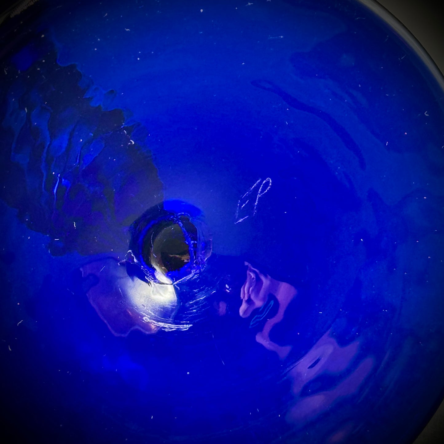 Unusual Cobalt Blue Art Glass Vase