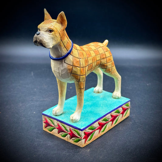 Vintage Heartwood Creek Jim Shore "Lady" Boxer Dog Figurine