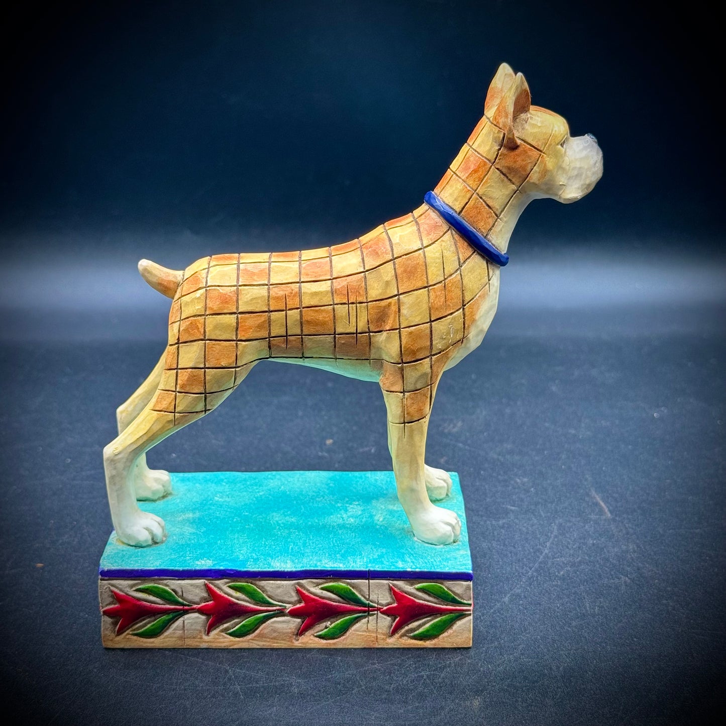 Vintage Heartwood Creek Jim Shore "Lady" Boxer Dog Figurine