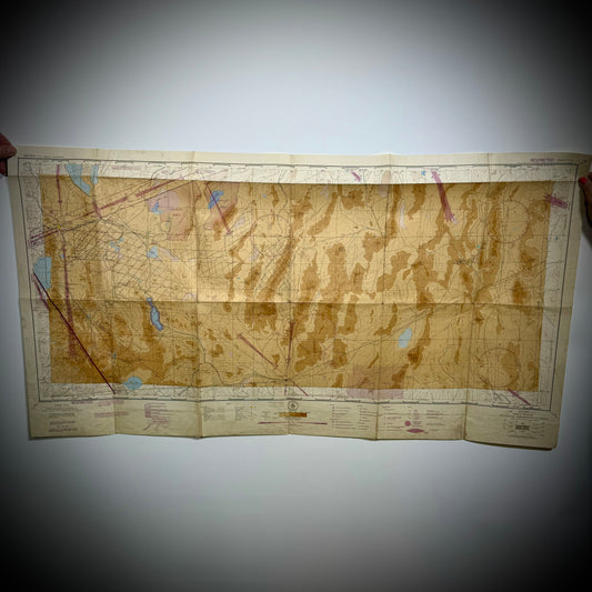 Original WWII "Jolly Roger " Bomber Group Navigation Chart "Reno"