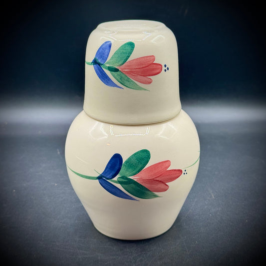 Vintage California Ceramic Floral Tumble Up