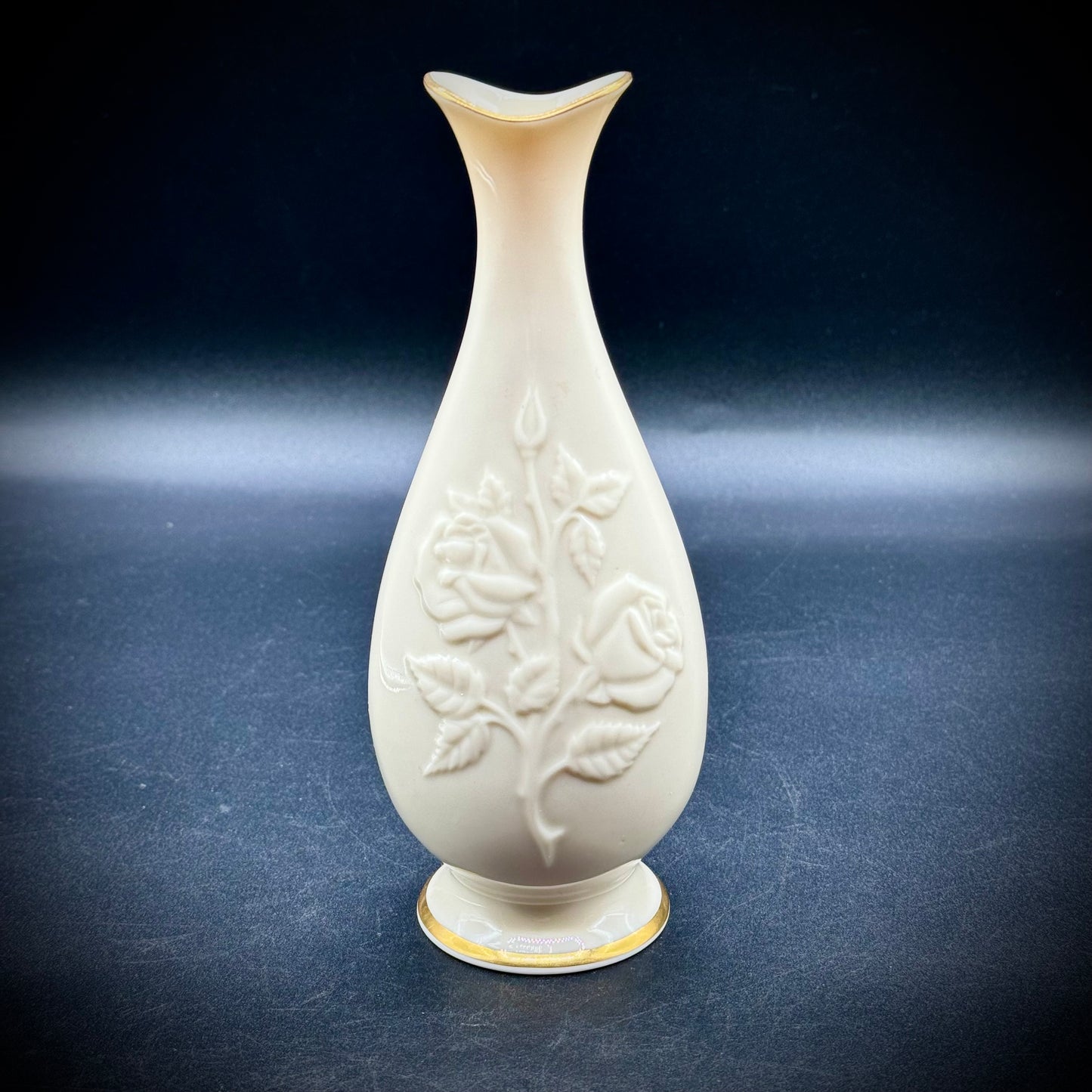 Lenox USA Floral Motif Vase