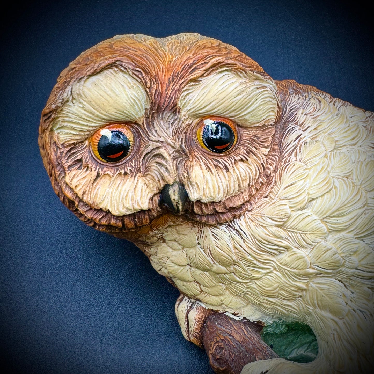 Vintage Bossons England Chalkware Owlet Hanging Wall Display