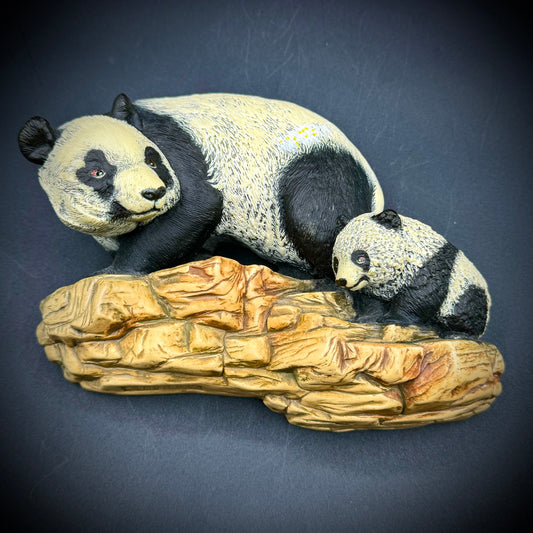 Vintage Bossons England Chalkware Panda Hanging Wall Display