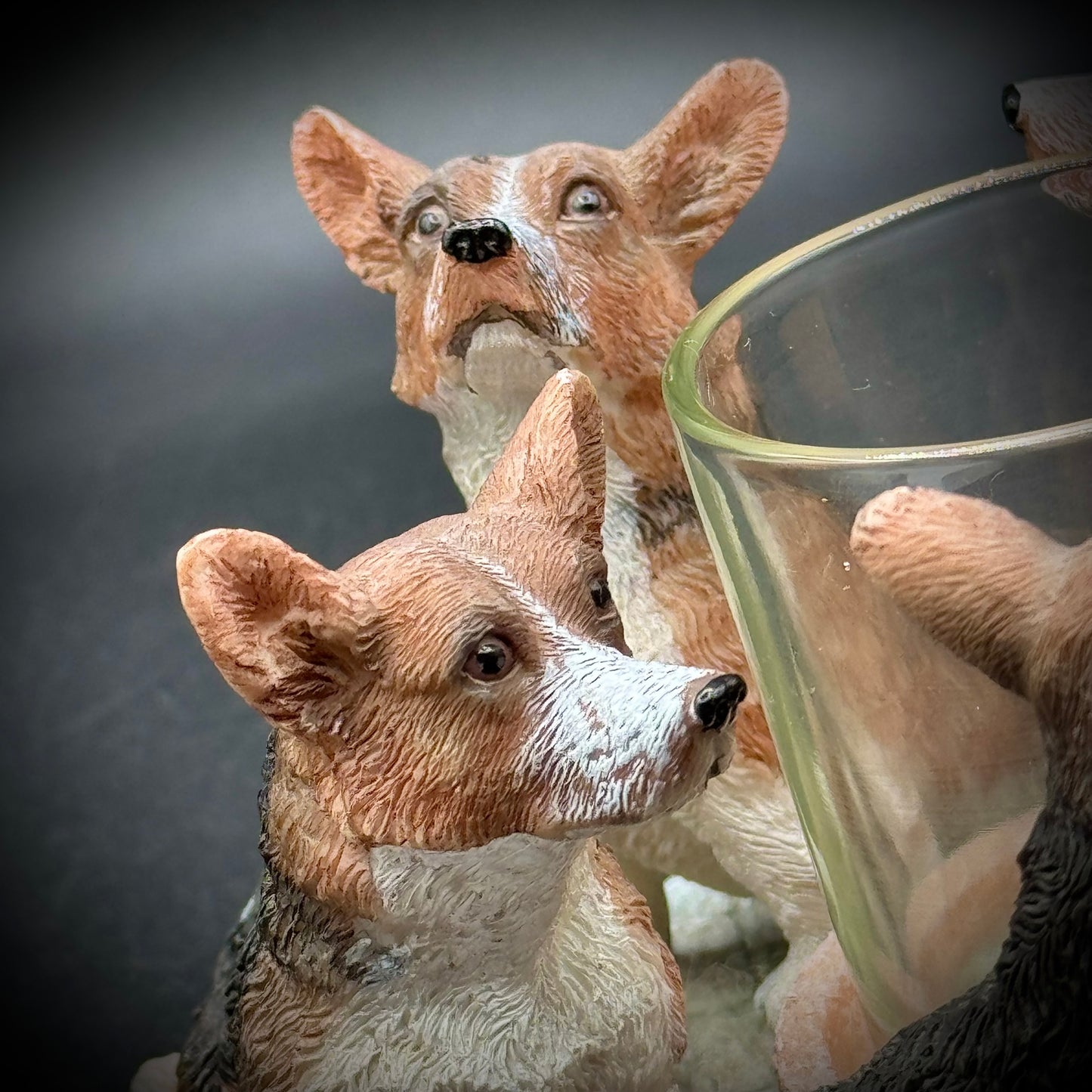 Adorable Corgi Motif Tea Lite Candle Display